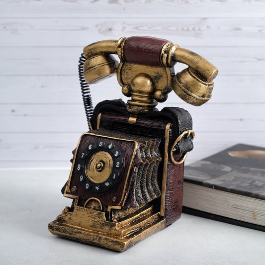 Vintage Telephone Tabletop Decor Showpiece