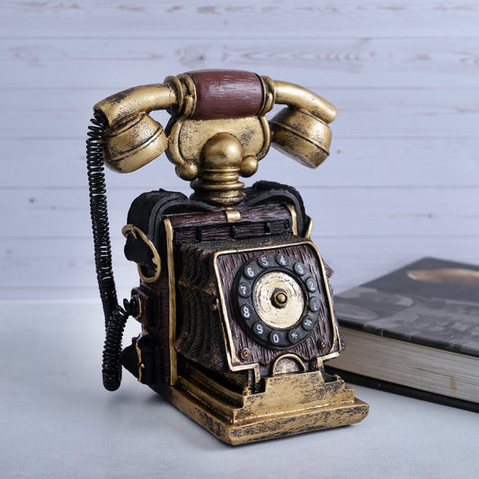 Vintage Telephone Tabletop Decor Showpiece