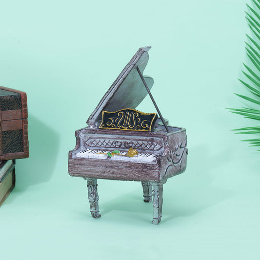 Classic Piano Vintage Decor Showpiece | Multiple Colors