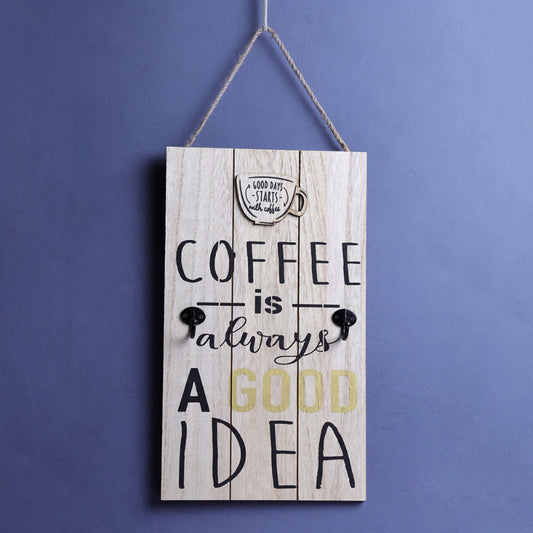 Good Coffee Wall Hanging Key Holder