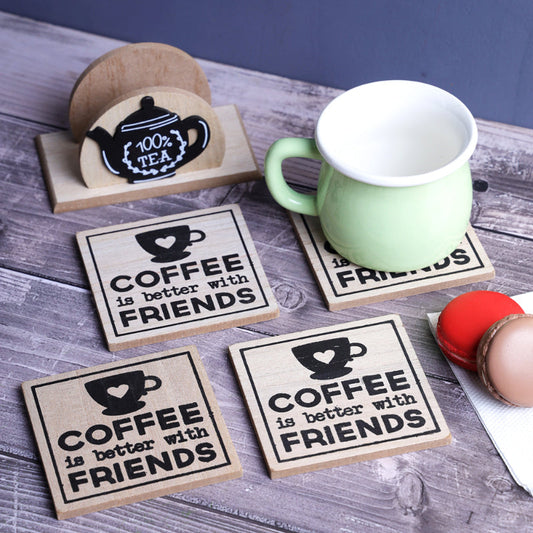 Coffee & Friends: Woodland Coasters | Set Of 6