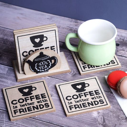 Coffee & Friends: Woodland Coasters | Set Of 6