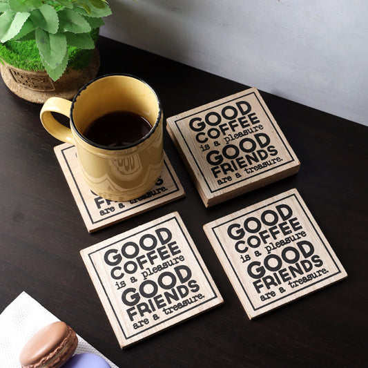 Good Friends Wooden Coaster | Set Of 6