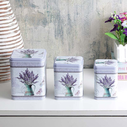 Floral Storage Tins | Set of 3