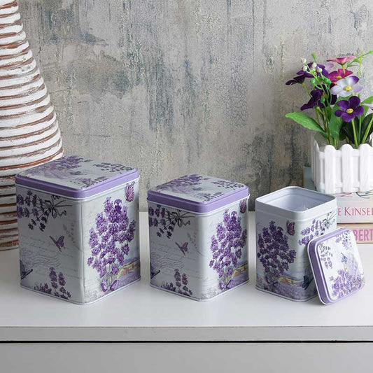 Lavender Storage Tins | Set of 3