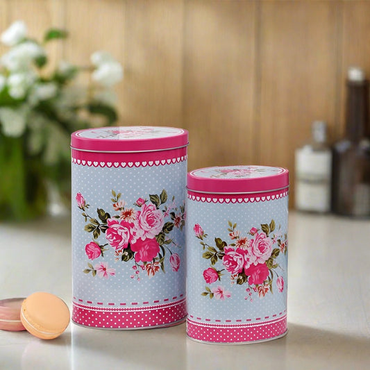 Floral Canisters | Set of 2