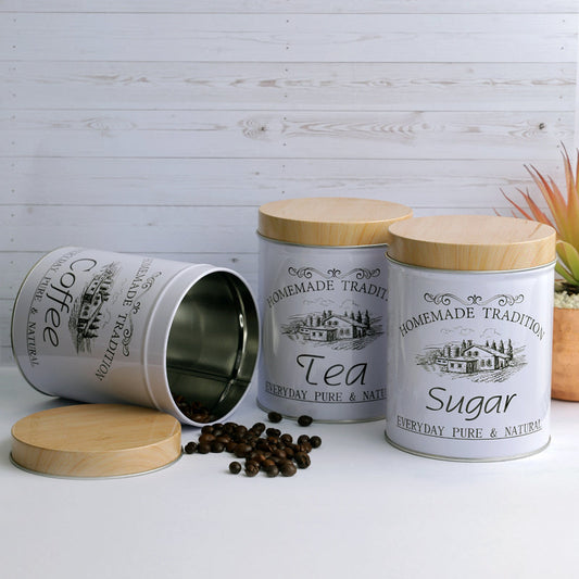 Homemade Tradition Vintage Storage Canisters | Set of 3