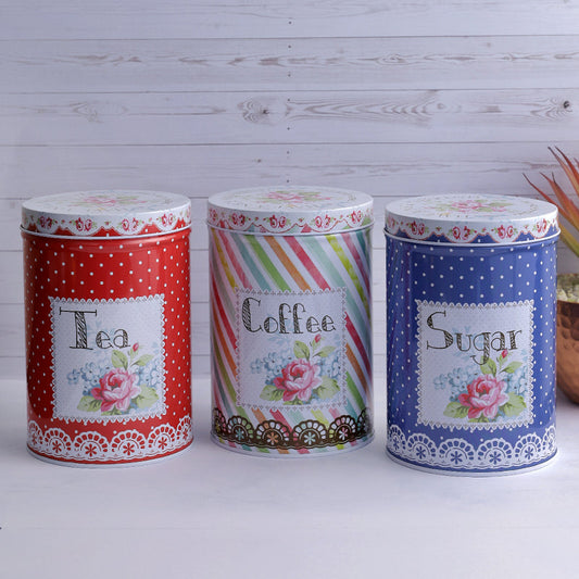 Botanical Bliss Kitchen Storage Canisters  | Set of 3