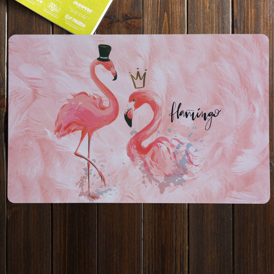 Elegant Mr. & Mrs. Flamingo Tablemats | Set of 6