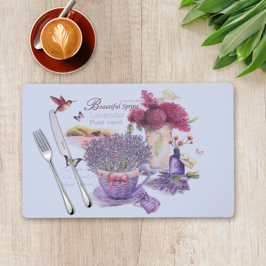 Lavender Basket Tablemats | Set of 6