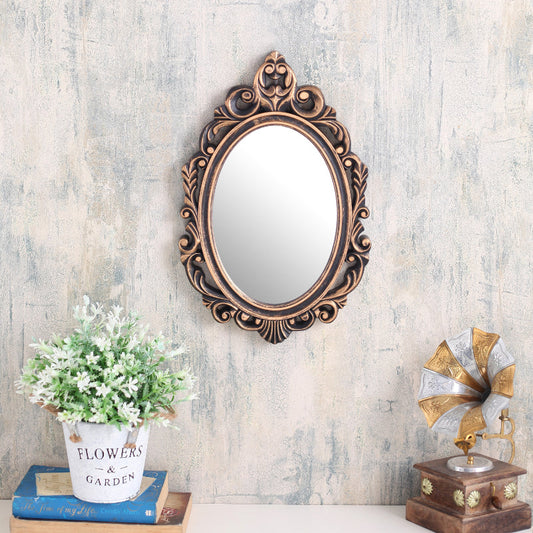 Artistic Oval Border Mirror | Multiple Colors