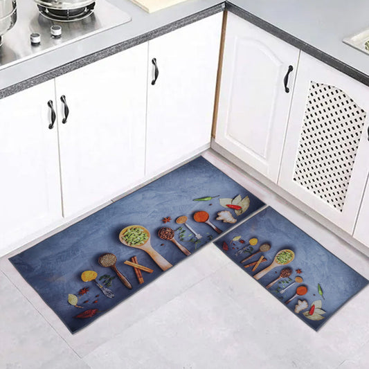 Seven Spices Kitchen Floor Mats | Set Of 2