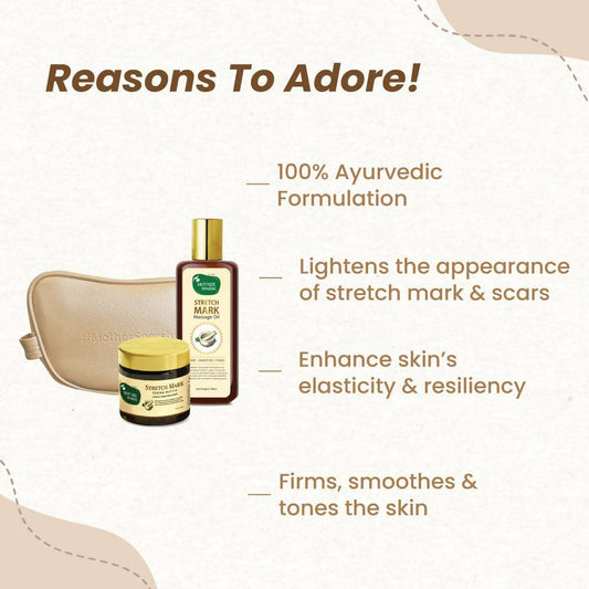 Mother Sparsh Stretch Mark Repair & Body Toning Kit - Combo Pack