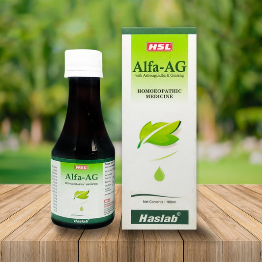 Haslab Homeopathy Alfa-AG With Ashwagandha & Ginseng Tonic