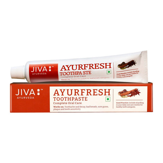 Jiva Ayurveda Ayurfresh Toothpaste With Almond Soap Free