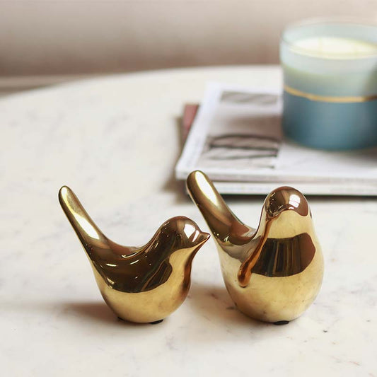 Golden Songbirds | Set of 2