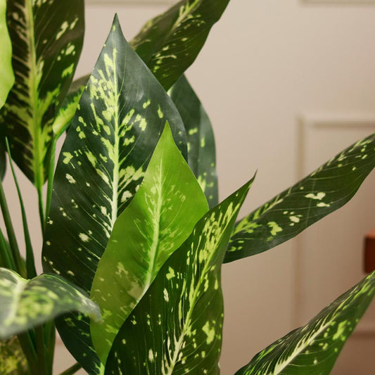 The Dyra | 4 ft. tall Artificial Dieffenbachia Plant