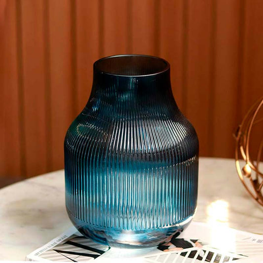 The Petite Arc Cyan | Blue Glass Vase