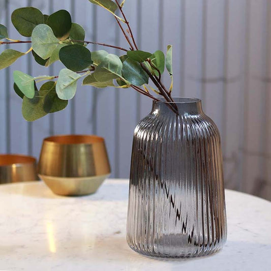 The Fringe Slate | Grey Glass Vase