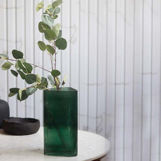 The Svelte Olive | Green Glass Vase