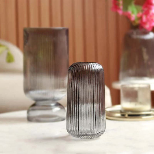 The Petite Slate | Grey Glass Vase