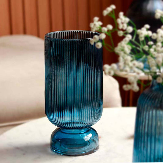 The Mesa Azure | Blue Glass Vase