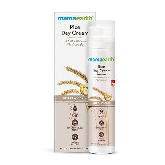 Mamaearth Rice Day Cream With Rice Water & Niacinamide - 50 gms