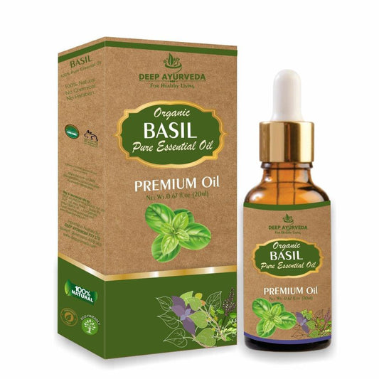 Deep Ayurveda Basil Pure Essential Oil (Ocimum basilicum) - 20 ml