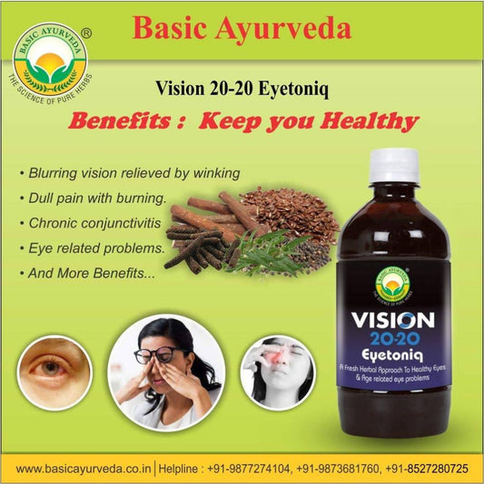 Basic Ayurveda Vision 20-20 Eyetoniq - 450 ml