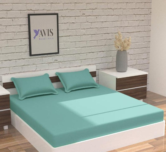 Avis Aqua Sky Bedding Set | 100% Pure Cotton | King Size