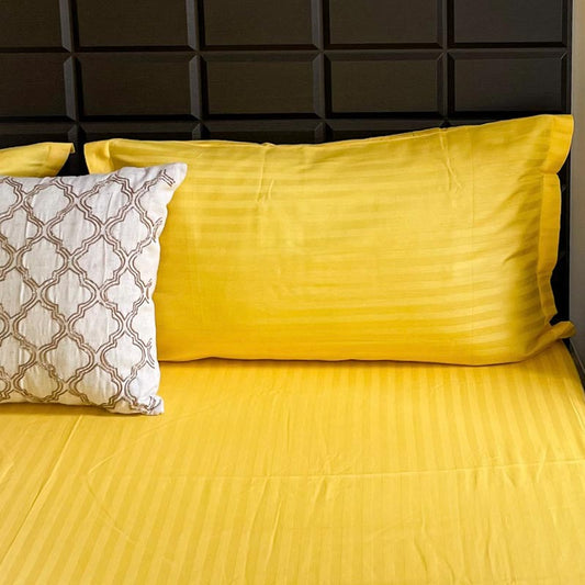 Spectra Yellow Striped Bedding Set