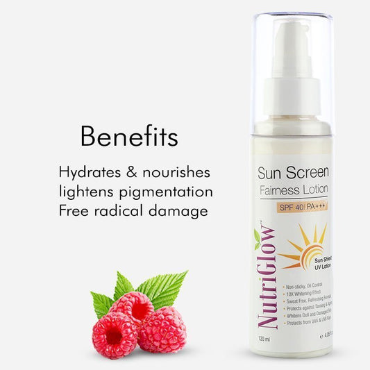 NutriGlow Sunscreen Fairness Lotion SPF 40 - 120 ml