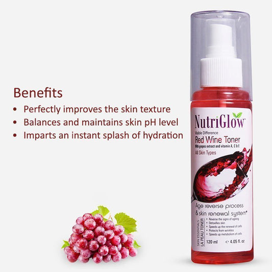 NutriGlow Advanced Facial Toner (Red Wine Toner) - 120 ml