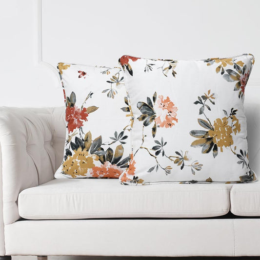 Marianna Floral Cushion Covers | 12 x 12 Inch | Set Of 2