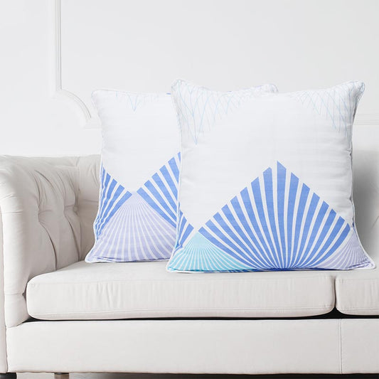 Zel  Stripes Linea Cushion Covers | 12 x 12 Inch | Set of 2