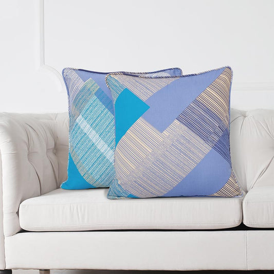 Cruz Printed Cushion Covers | 12 x 12 Inch | Set Of 2