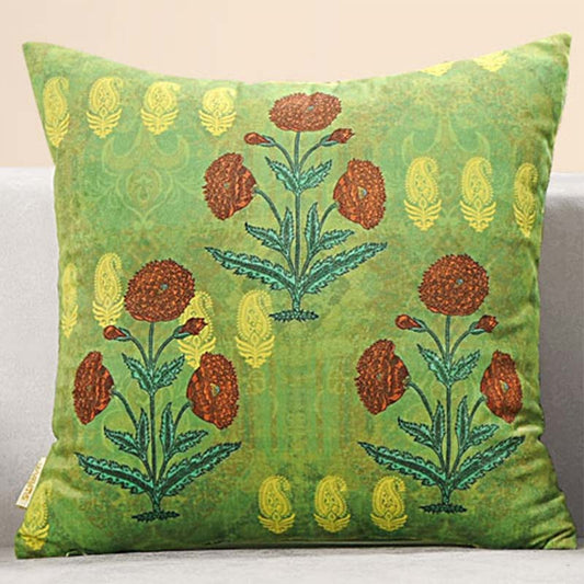 Silvia  Foloral Design Cushion Covers | 16 x 16 Inch | Set Of 2