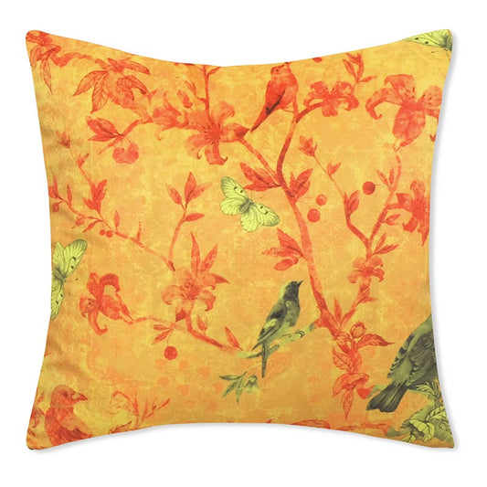 Esperanza  Foloral Design Cushion Covers | 16 x 16 Inch | Set Of 2