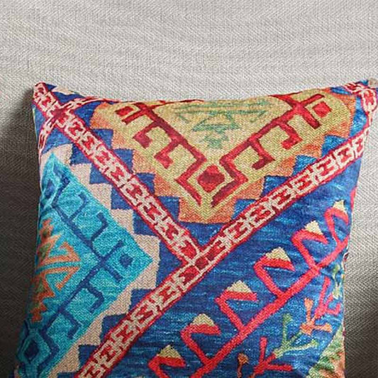 Ruh Aztec Design Cushion Covers | 16 x 16 Inch | Set Of 2