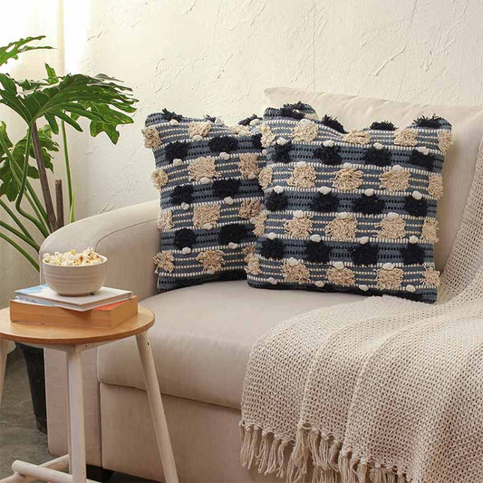 Reshe Cushion Covers | 16 x 16 Inches | Single, Set Of 2