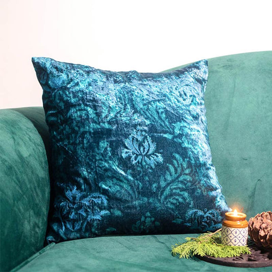 Peacock Regal Cushion Cover | 16 Inches, 20 Inches, 24 Inches