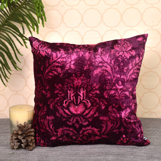 Sangria Regal Cushion Cover | 16 Inches, 20 Inches, 24 Inches