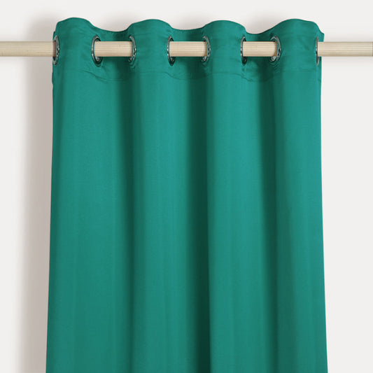 Teal Polyster Blackout Solid Design | 5 Ft, 7 Ft, 9 Ft | Set of 2