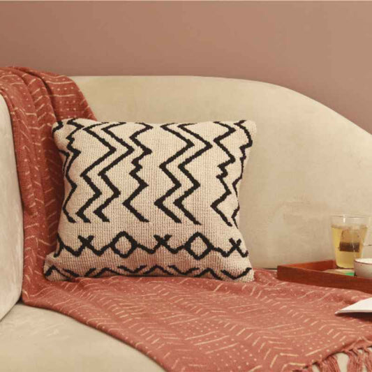 Abstract Printed Square Cushion Cover | Multiple Colors