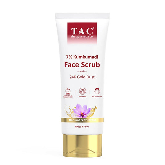 T.A.C - The Ayurveda Co. 7% Kumkumadi Face Scrub for Glowing & Radiant Skin