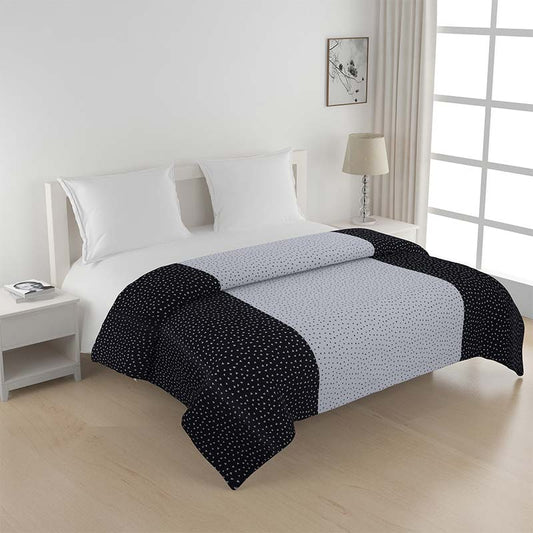 Black Shades of Paradise Cotton Bedding Set | Double Size