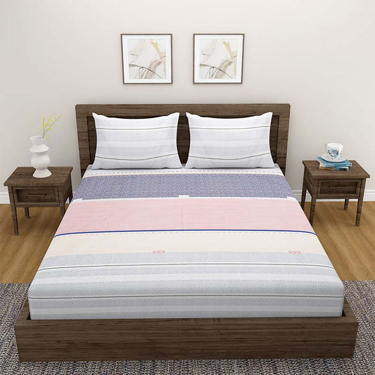 Grand Opal Multicolor Cotton Bedding Set | Double Size