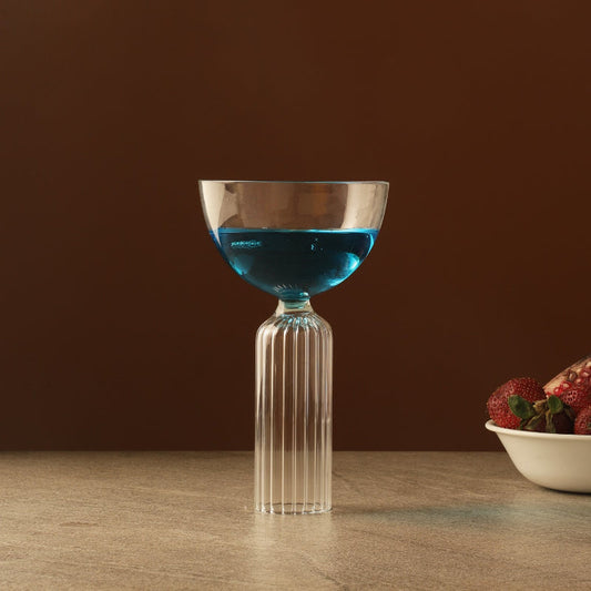 Coupe Glass With Fluted Stem