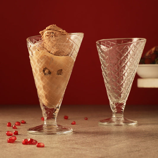 Glass Gelato Icecream Cups | Set Of 2