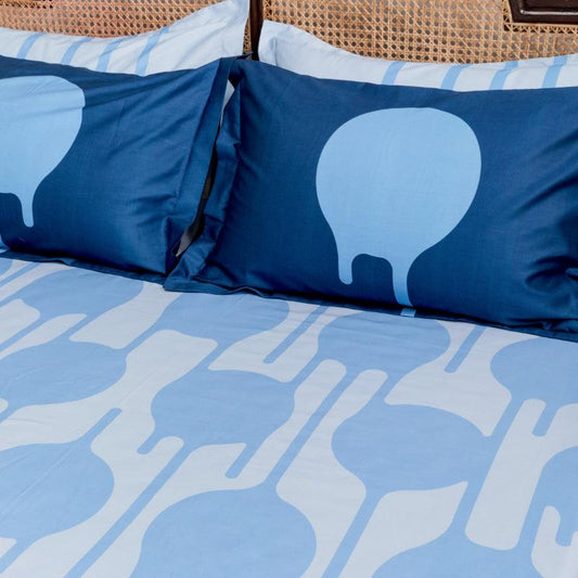 Baltic Blue DripDrip Bedding Set | King Size